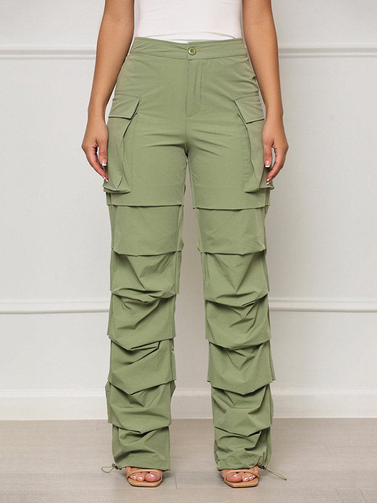 Ruched Cargo Pants Matcha / 2XL