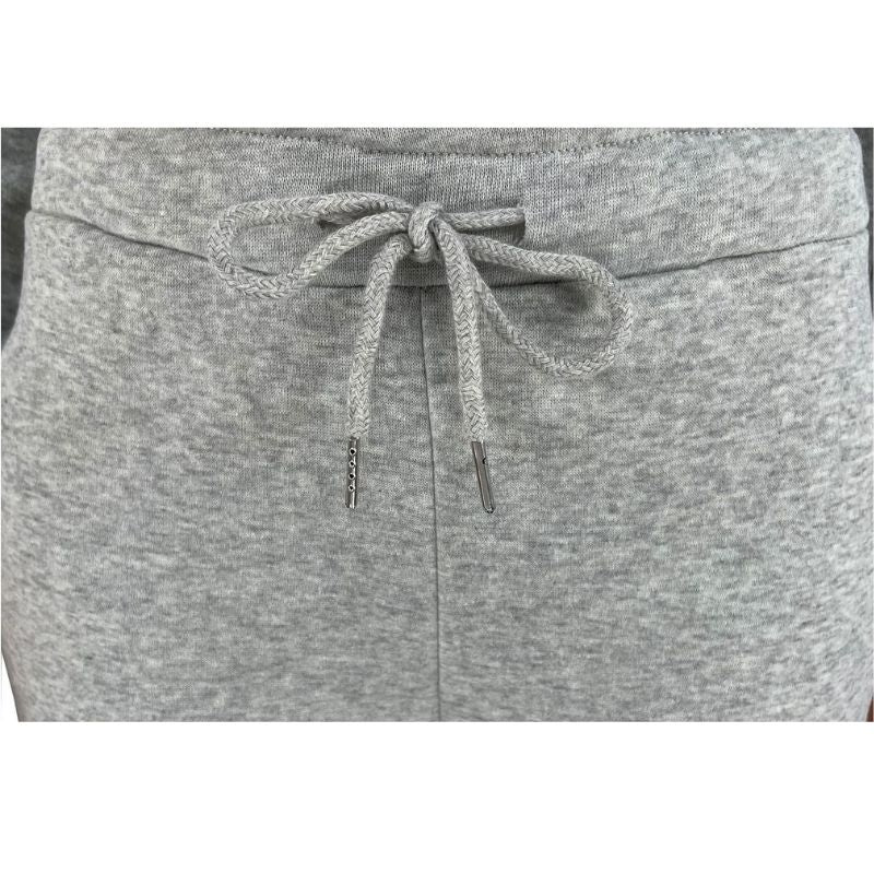 Solid Color Hoodies & Piled Pant Set Red / M
