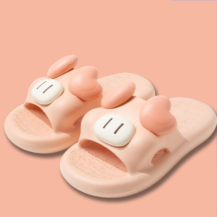 Cute Animal Shape Slides Pink / EU:38-39:US Women's 7-8.5 Men's 4.5-6