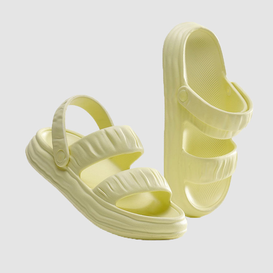 Vegetable Texture Sandals Yellow / EU:38-39:US Women's 7-8.5 Men's 4.5-6