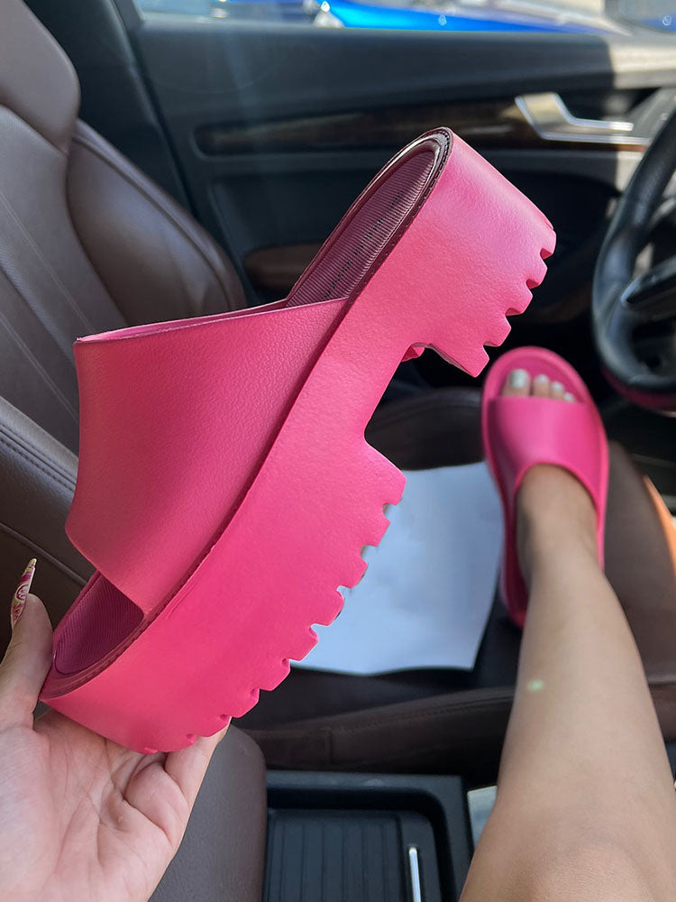 EVA Platform Sandals Rose / 6