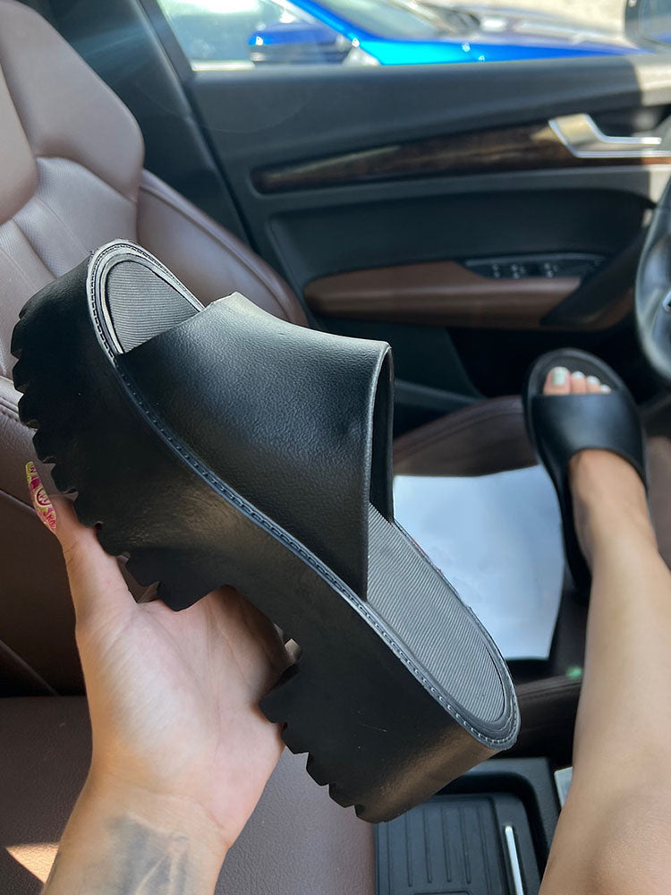 EVA Platform Sandals Green / 6.5/7
