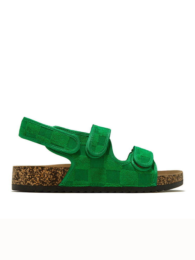 Velcro Flat Sandals Green / 10.5/11
