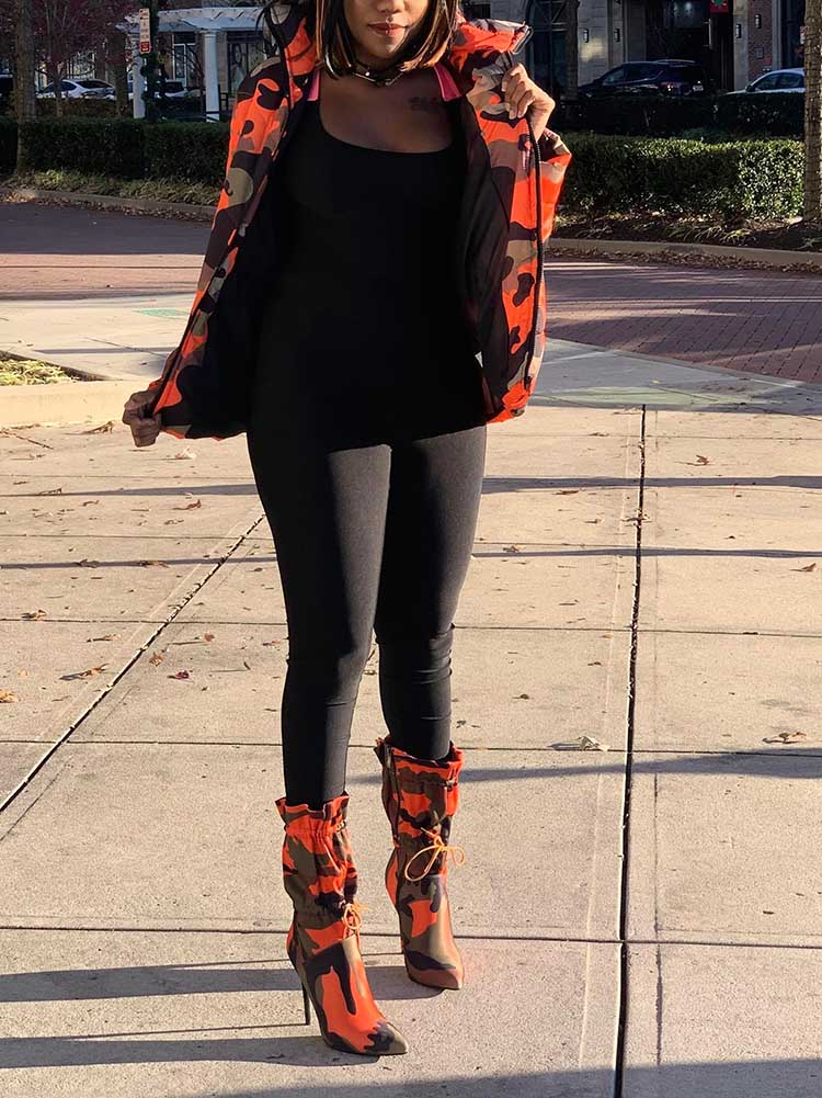 Ankle Camo Boots Orange Camo / 10