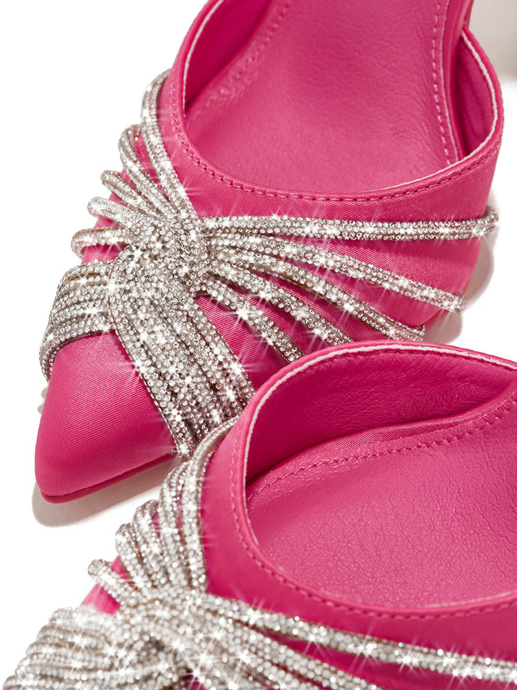 Embellished High Heel Pumps Rose / 6.5/7