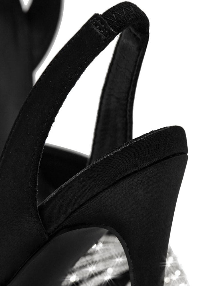 Embellished High Heel Pumps Black / 7.5/8