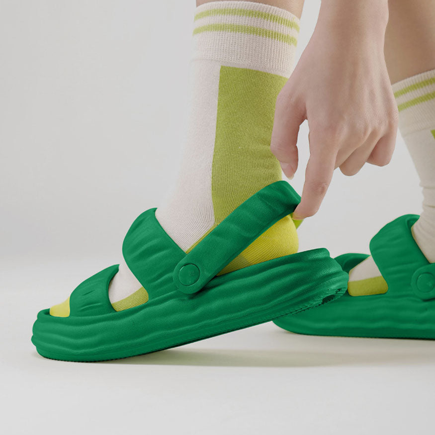 Vegetable Texture Sandals BV Green / EU:38-39:US Women's 7-8.5 Men's 4.5-6