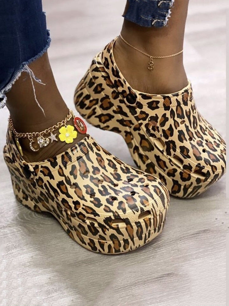 Casual Thick Sole Hole Sandals Camo / 8.5