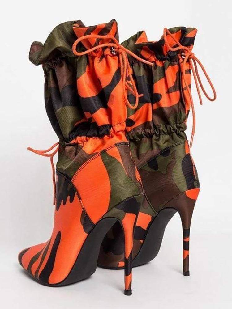 Ankle Camo Boots Orange Camo / 10.5/11