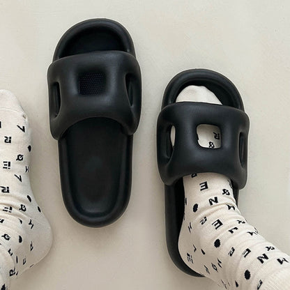 Stylish Hollow Out Dseign Slides Black / EU:40-41:US Women's 9-10.5 Men's 6.5-8