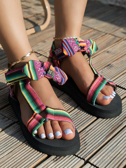 Velcro Beach Sandals Brown / 10