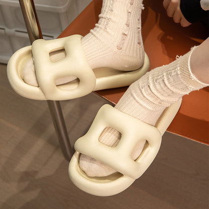 Stylish Hollow Out Dseign Slides Green / EU:36-37:US Women's 5-6.5