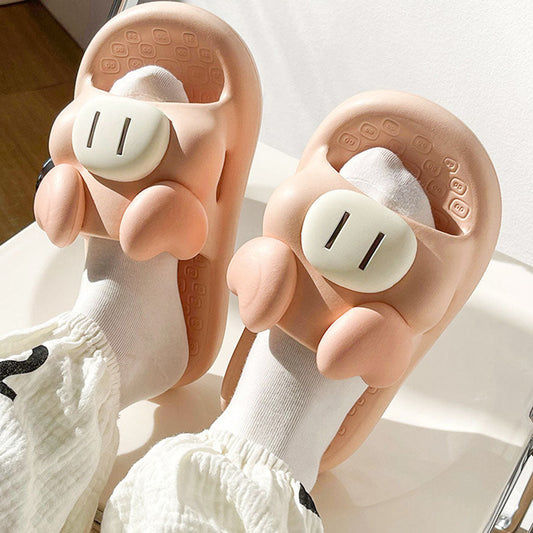 Cute Animal Shape Slides Pink / EU:36-37:US Women's 5-6.5