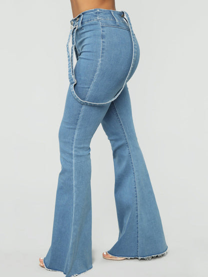 Denim Flared Stripe Jeans Blue / 2XL
