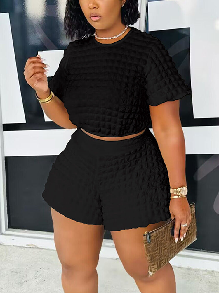 Bubble Shorts Set White / 3XL