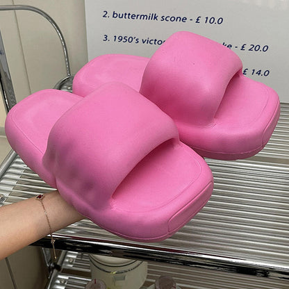 Casual Chunky Sole Slides Rose / EU:38-39:US Women's 7-8.5 Men's 4.5-6
