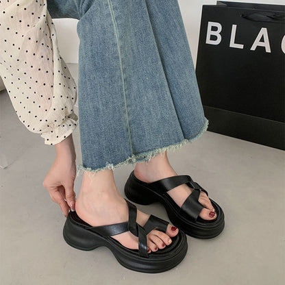 Chic Simple Twist Sandals Black / EU:38:US Women's 7-7.5 Men's 4.5-5