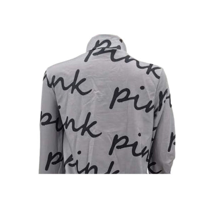 Letter Printed Zipper Set Grey / 2XL