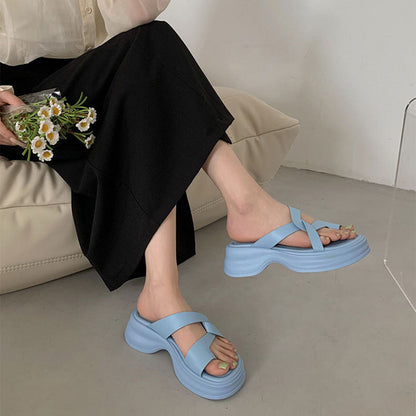Chic Simple Twist Sandals Blue / EU:38:US Women's 7-7.5 Men's 4.5-5