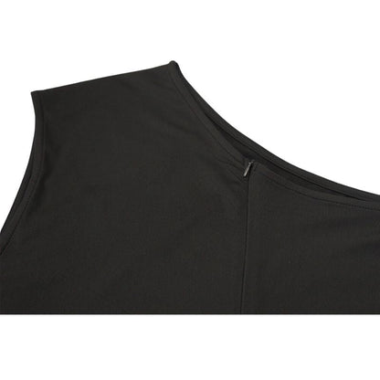Plus Size High Waist Wide Leg Jumpsuits Black / XL