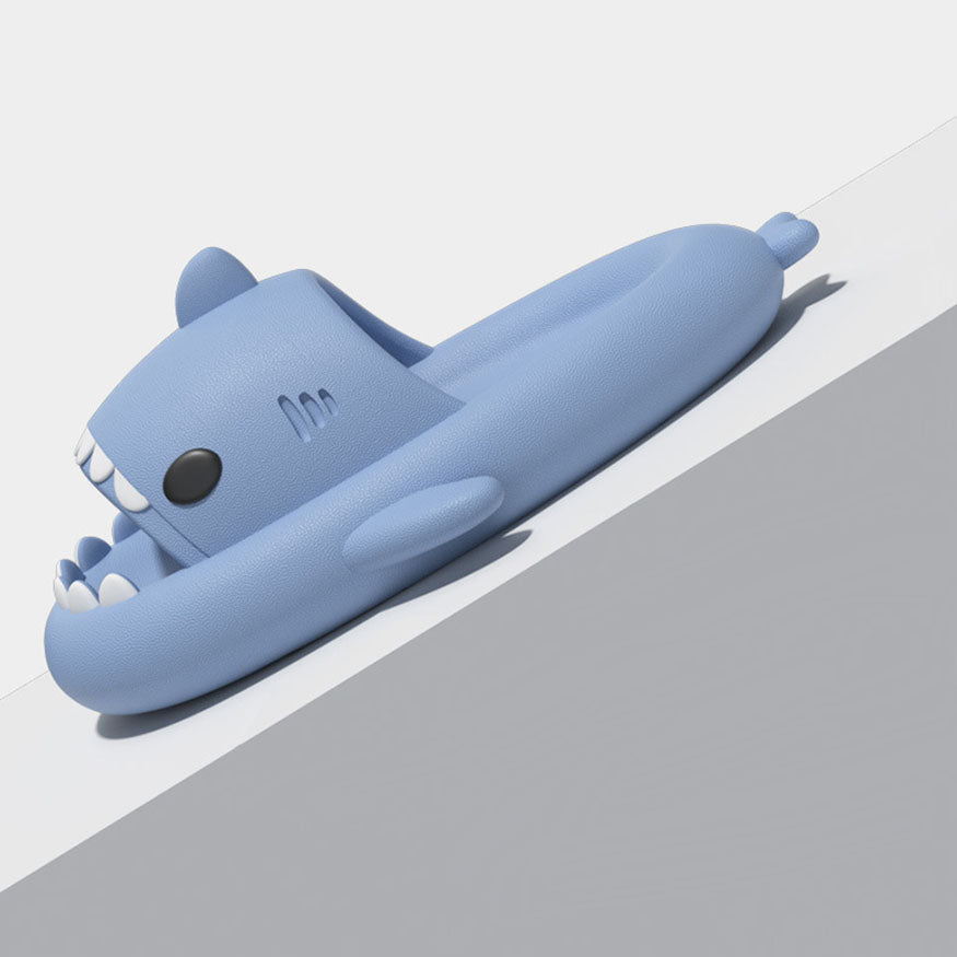 Chunky Platform Shark Shaped Slides Blue / EU:40-41:US Women's 9-10.5 Men's 6.5-8