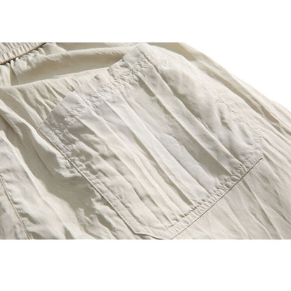 Simple Straight Leg Yamamoto Pants Brown / S