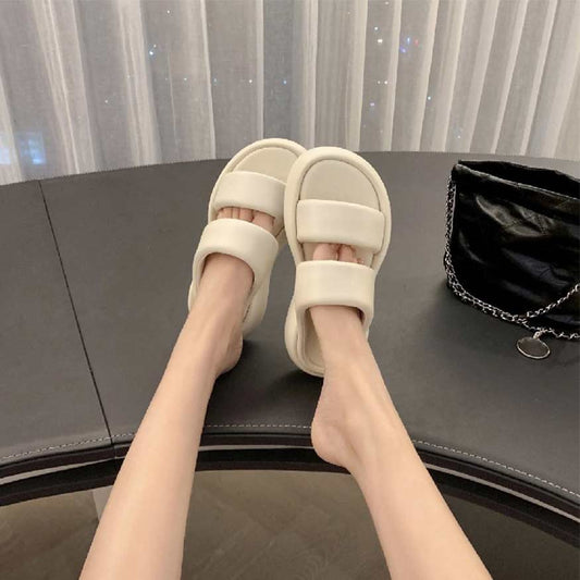 Chic  Cloud Bubble Sandals Kahaki / 35