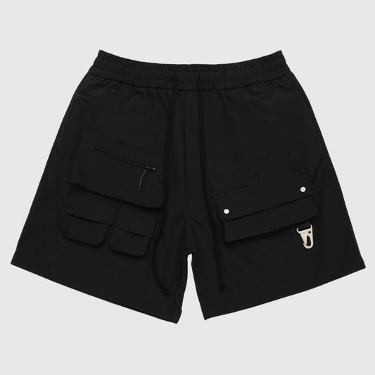 Outdoor Solid Cargo Shorts Black / M