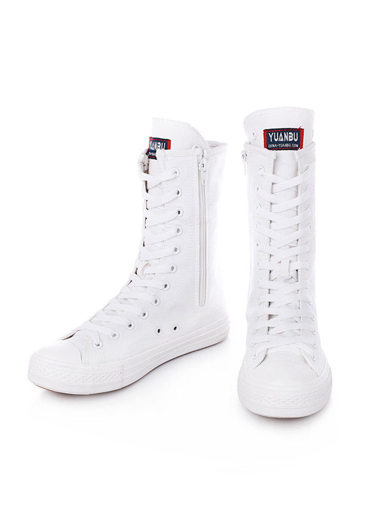 Lace-up Canvas Boots Black Star / 10.5/11