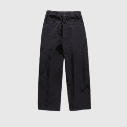 Water-Repellent Belted Yamamoto Pants Black / 2XL