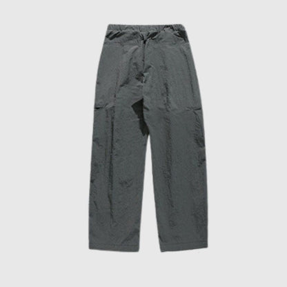 Water-Repellent Belted Yamamoto Pants Black / L