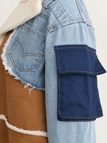 Woolen Denim Trench Coat Gray / M