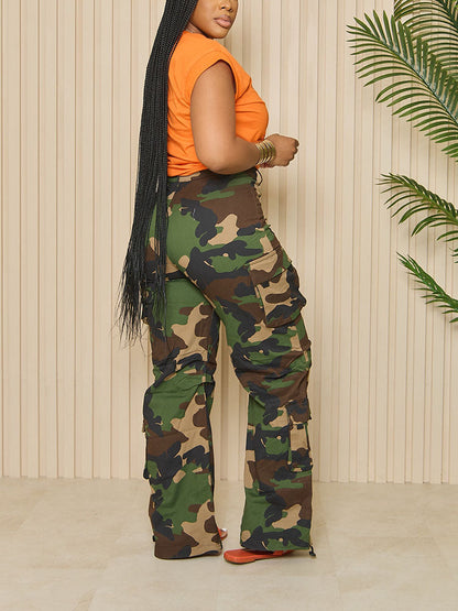 Camouflage Cargo Pants Camo / M