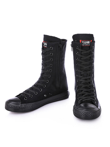 Lace-up Canvas Boots Black Star / 9/9.5