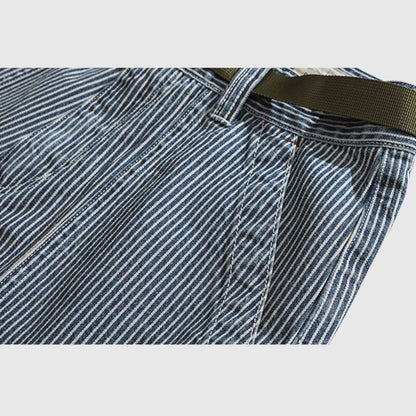 Loose Stripe Cargo Jorts Blue / L