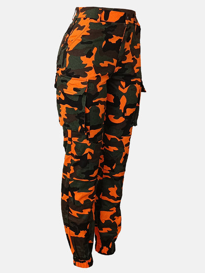 Camo Cargo Joggers Orange / 2XL