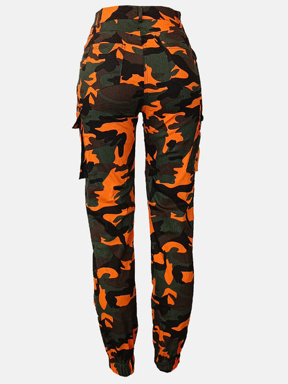Camo Cargo Joggers Orange / 3XL