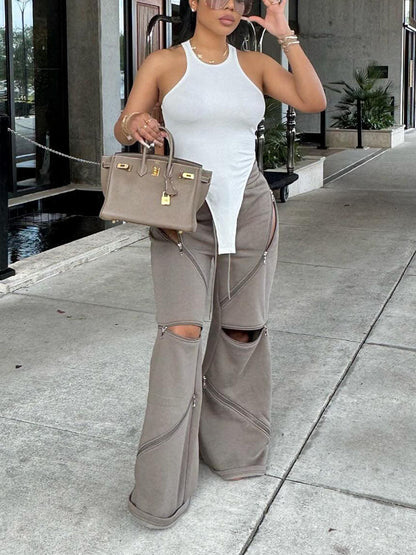 Zip It Up Sweatpants Gray / XL