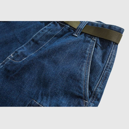 Loose Plaid Pocket Jorts Blue / XL