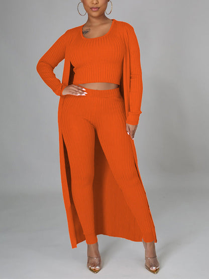 Ribbed 3PC Set Black / XL
