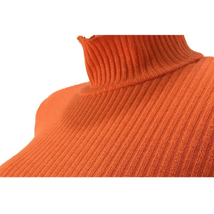 Turtleneck Knit Sweater Set Yellow / 2XL