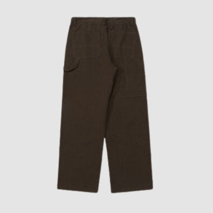 Wide Leg Solid Color Cargo Pants White / M