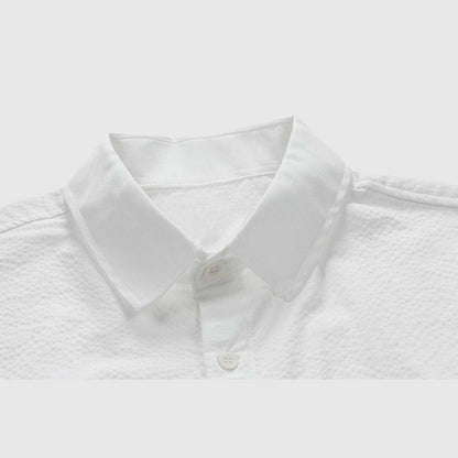 Modern Striped Panel Shirt White / M