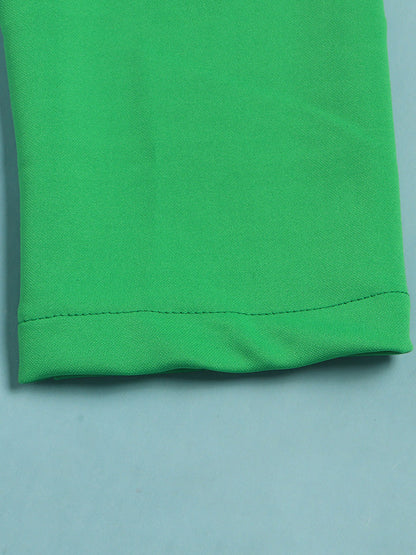 Solid Blazer Shorts Set Green / XL
