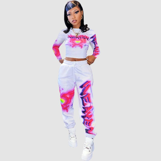 Digital Printed Sports Set Rose / S
