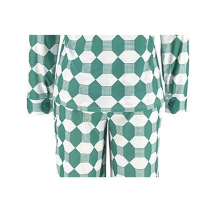 Geometric Printed Shirt Set Black / XL