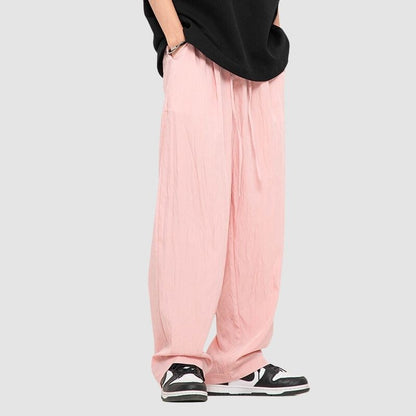 Simple Straight Leg Yamamoto Pants Apricot / XL