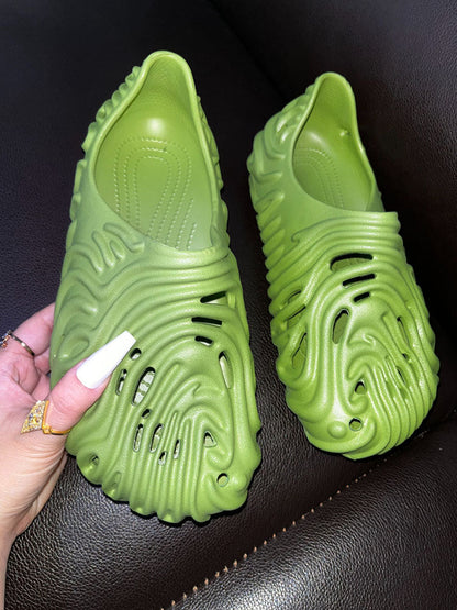 Hollow-Out EVA Sandals Green / XL