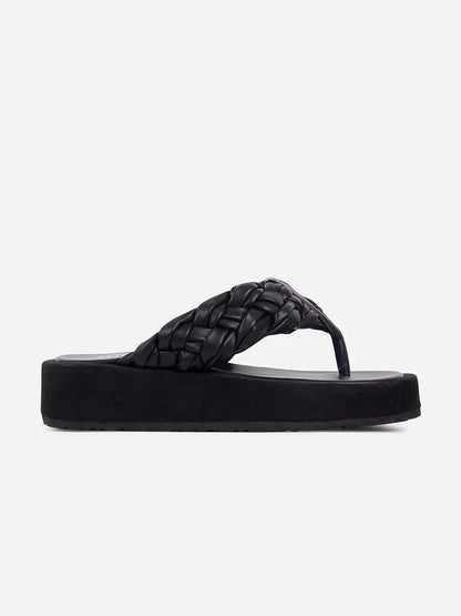 Casual Braided Flip-Flops Sandals Orange / 10.5/11