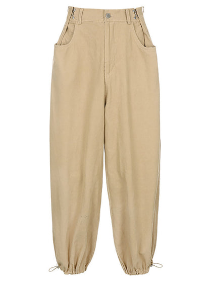 Cargo Loose Fit Pants Black / M